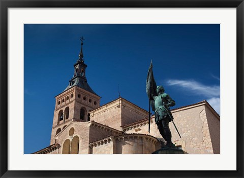 Framed Plaza San Martin and San Martin Church, Segovia, Spain Print