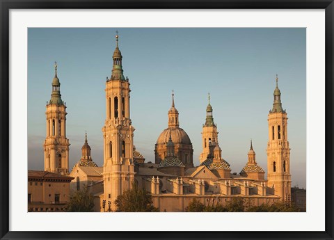 Framed Basilica de Nuestra Senora de Pilar, Zaragoza, Spain Print