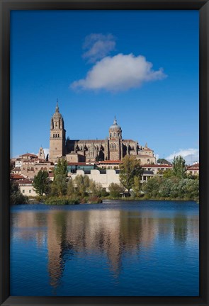 Framed View from the Tormes River, Salamanca, Spain Print