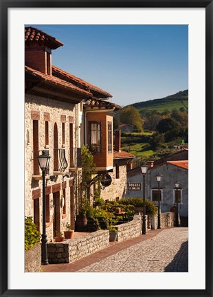 Framed Medieval Town Buildings, Santillana del Mar, Spain Print