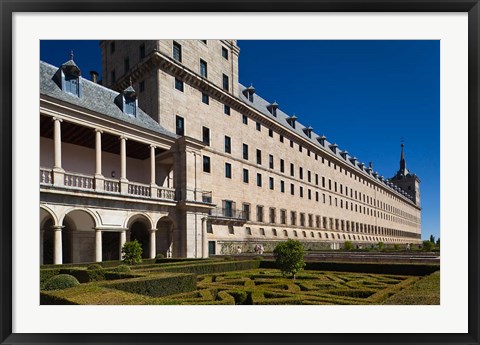 Framed El Escorial Royal Monastery and Palace, San Lorenzo de El Escorial, Spain Print