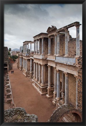 Framed Spain, Extremadura, Badajoz, Merida, Roman Theater Print