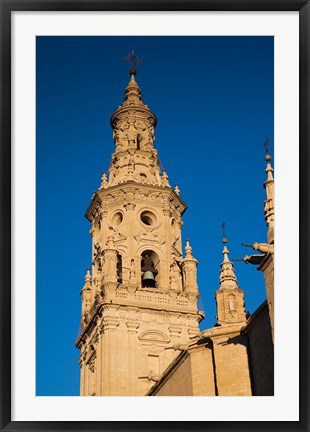 Framed Cathedral of Santa Maria de la Redonda, Logrono, Spain Print