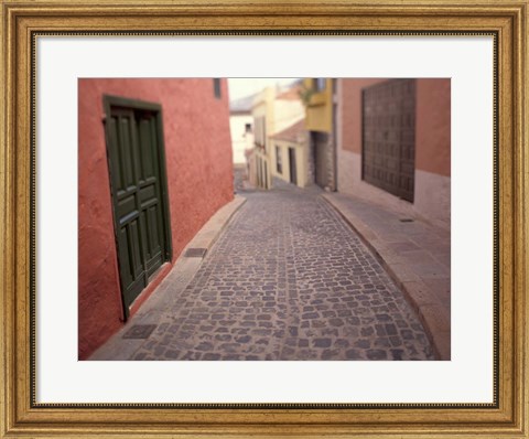 Framed Street Views near Plaza de la Constitucion, Tenerife, Canary Islands, Spain Print