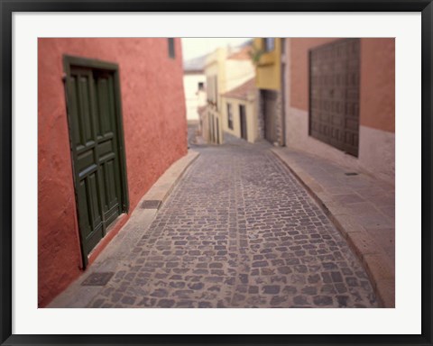 Framed Street Views near Plaza de la Constitucion, Tenerife, Canary Islands, Spain Print