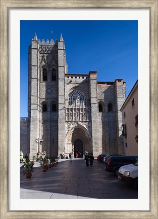 Framed Avila Cathedral, Avila, Spain Print