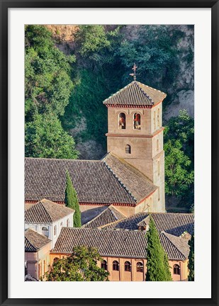 Framed Rooftops of the Albayzin district, Granada, Spain Print