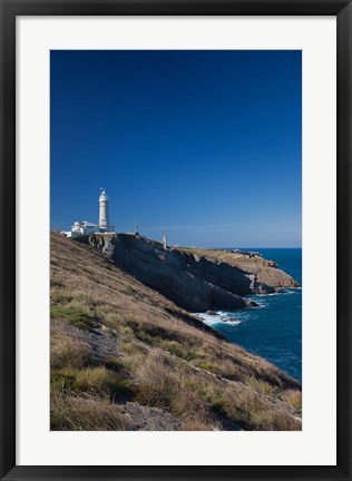 Framed Cabo Mayor Lighthouse, Santander, Spain Print