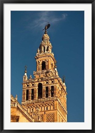 Framed Cathedral And Giralda Tower, Seville, Spain Print