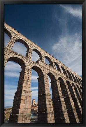 Framed Roman Aqueduct, Segovia, Spain Print