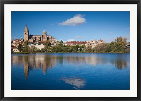 Framed View from the Tormes River, Salamanca, Spain Print