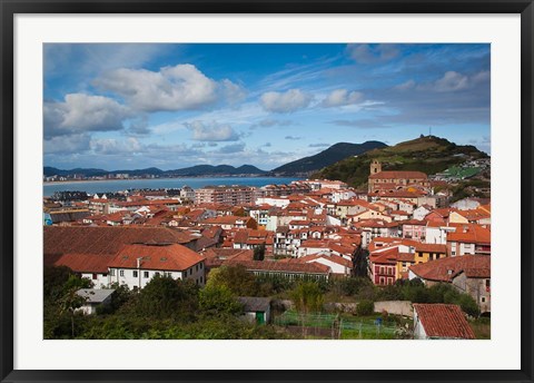 Framed View of Old Town, Laredo, Spain Print