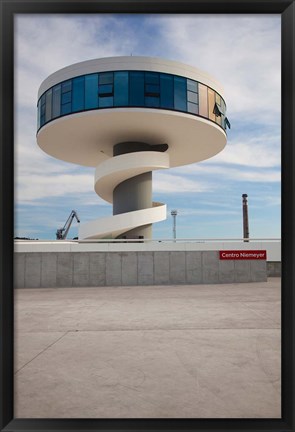 Framed Centro Niemeyer, Aviles, Spain Print