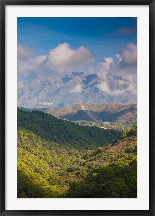 Framed La Torresilla Mountain, Malaga Province, Spain Print