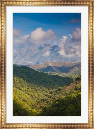 Framed La Torresilla Mountain, Malaga Province, Spain Print