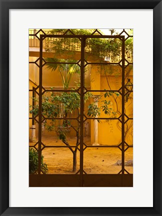 Framed Palacio de la Condesa de Lebrija Courtyard, Seville, Spain Print