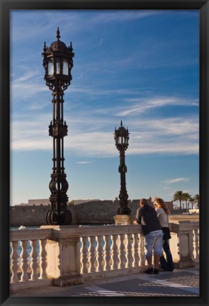 Framed Playa de la Caleta, Cadiz, Spain Print