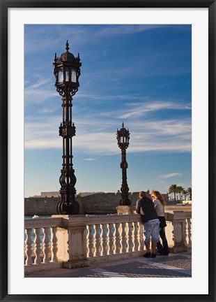 Framed Playa de la Caleta, Cadiz, Spain Print