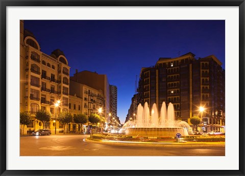 Framed Plaza Alferez Provisional, Logrono, Spain Print