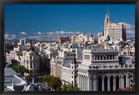 Framed Plaza de la Cibeles, Madrid, Spain Print