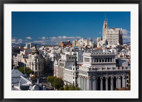 Framed Plaza de la Cibeles, Madrid, Spain Print