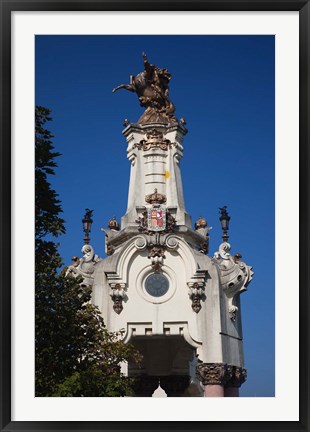 Framed Puente Maria Cristina, San Sebastian, Spain Print