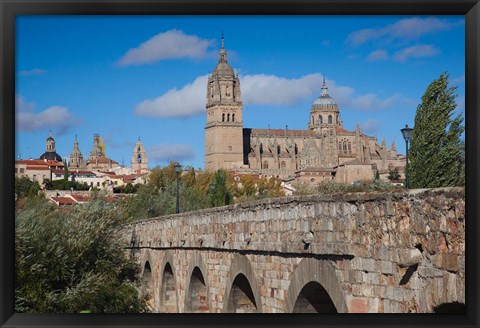 Framed Puente Romano, Salamanca, Spain Print