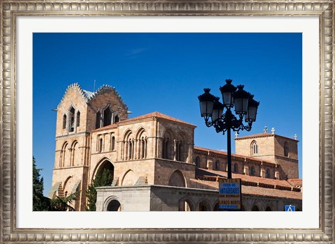 Framed San Vicente Basilica facade at Avila, Castilla y Leon Region, Spain Print