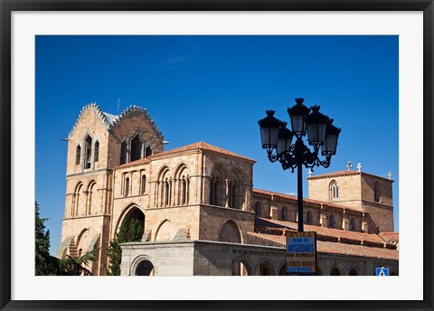 Framed San Vicente Basilica facade at Avila, Castilla y Leon Region, Spain Print