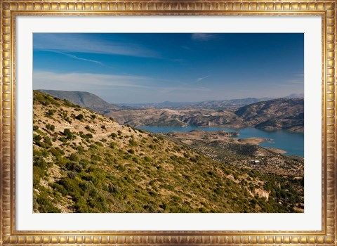 Framed Sierra Margarita Landscape, Grazalema-Zahara de la Sierra, Spain Print