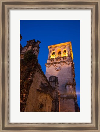 Framed Spain, Andalusia Bell tower of the Santa Maria De La Asuncion Church Print