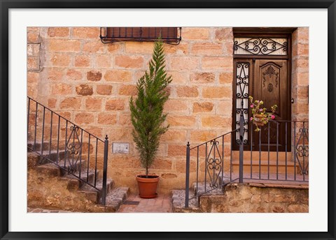 Framed Spain, Andalusia Street scene in the town of Banos de la Encina Print