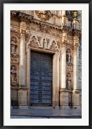 Framed Spain, Andalusia, Cadiz, Arcos De la Fontera Saint Peter&#39;s Church Print