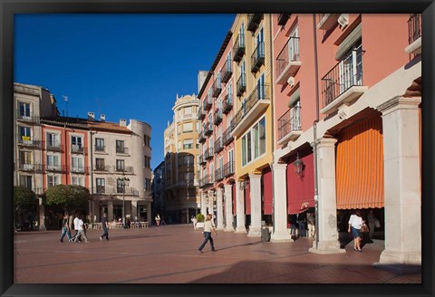 Framed Spain, Burgos Province, Burgos, Plaza Mayor Print