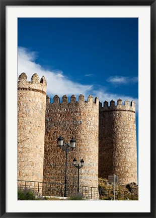 Framed Spain, Castilla y Leon Region, Avila Scenic Medieval City Walls Print