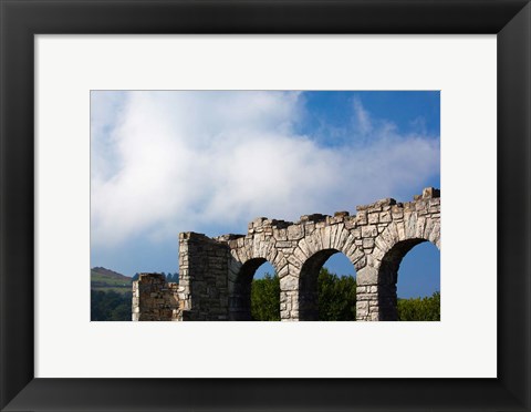 Framed Spain, Hondarribia, abbey ruins, Jaizkibel Road Print