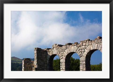 Framed Spain, Hondarribia, abbey ruins, Jaizkibel Road Print