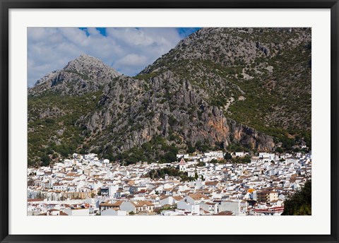 Framed Spain, Ubrique, Andalucian White Village Print