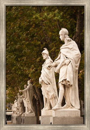 Framed Statues of Spanish Kings, Royal Palace, Madrid, Spain Print