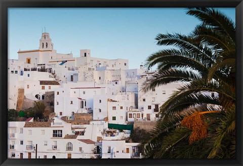 Framed Town View, Vejer de la Frontera, Spain Print