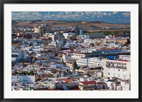 Framed View From Torre Giralda, Seville, Spain Print