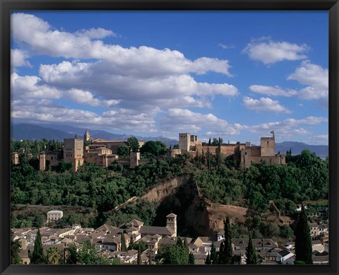 Framed Alhambra, Granada, Andalusia, Spain Print