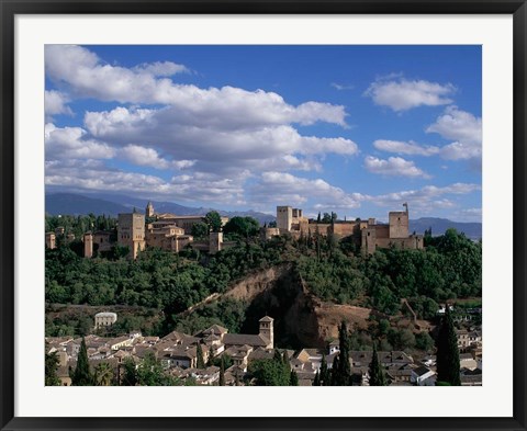 Framed Alhambra, Granada, Andalusia, Spain Print