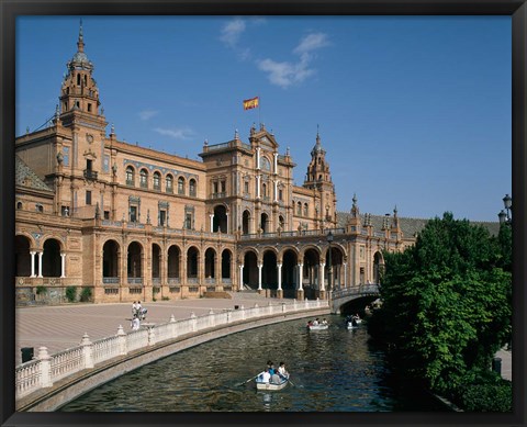 Framed Plaza De Espana, Seville, Andalusia, Spain Print