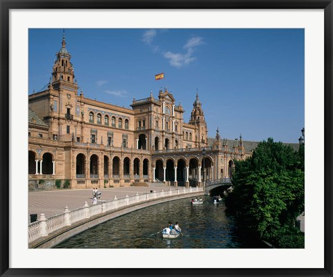 Framed Plaza De Espana, Seville, Andalusia, Spain Print