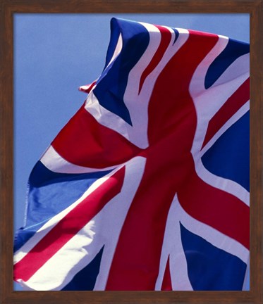 Framed British Flag, England Print