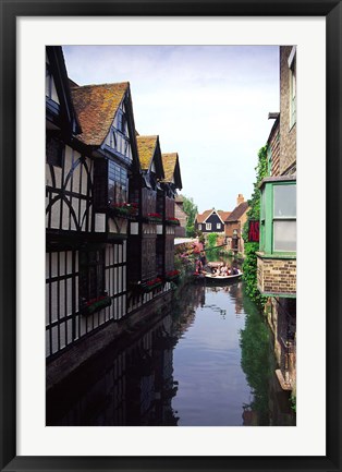 Framed Boating Trips on the River Stour, Canterbury, Kent, England Print