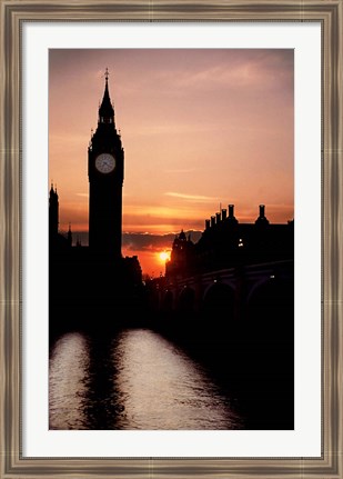 Framed Big Ben Clock Tower, London, England Print