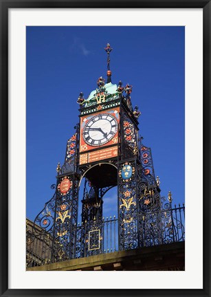 Framed Eastgate Clock, Chester, Cheshire, England Print