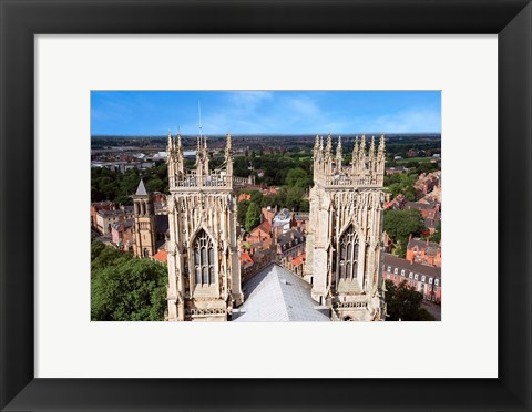 Framed York Minster Cathedral, City of York, North Yorkshire, England Print